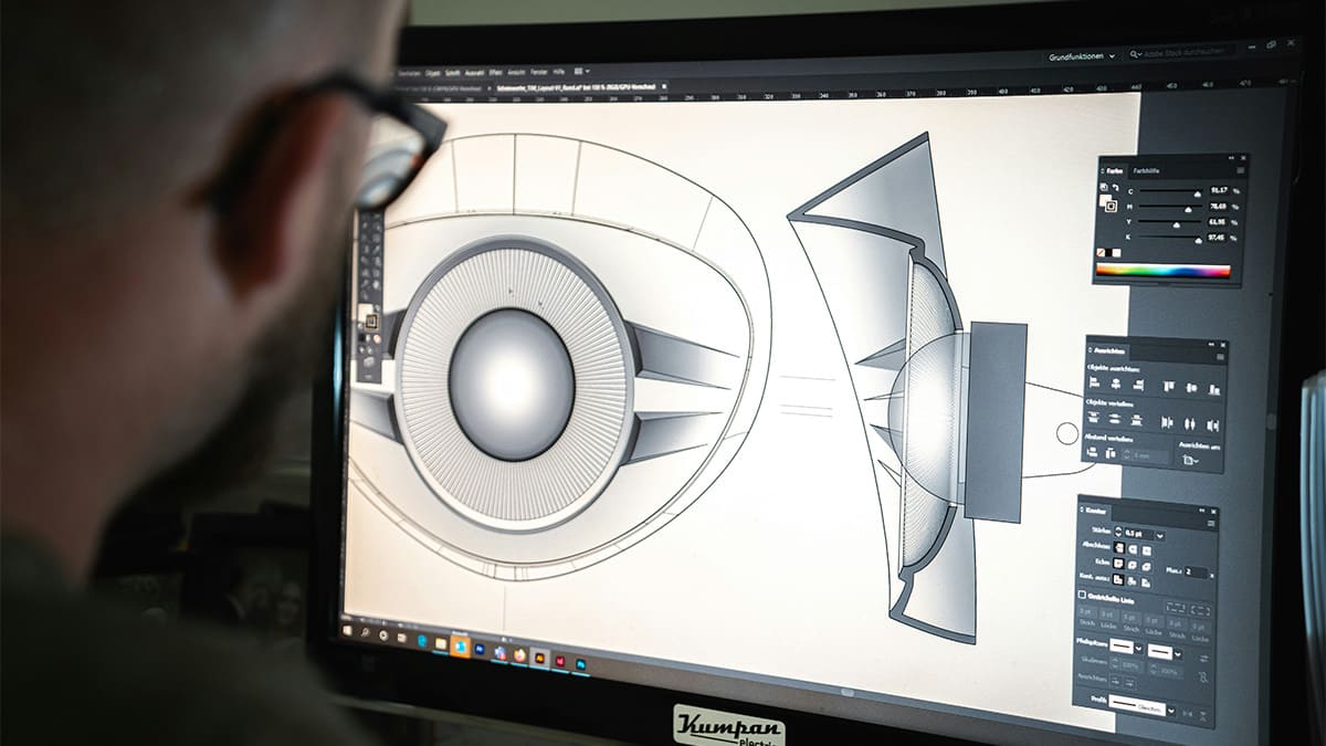 Optical and structural design phase — CAD modelling of LED lamp